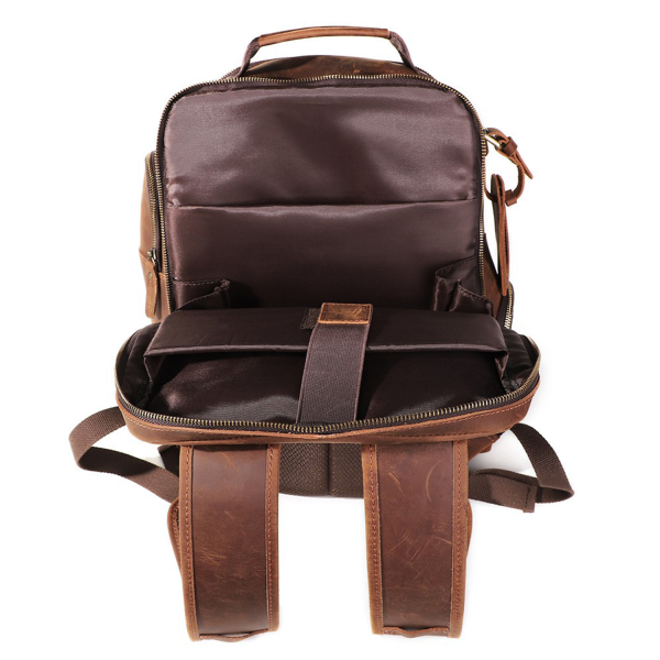 Vintage Genuine Leather Laptop Backpack