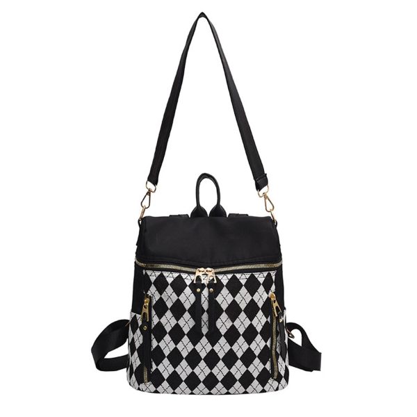Nylon Fitness Diamond pattern Tote bag travel backpack