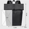 Business and leisure bag roll-top cover backpack