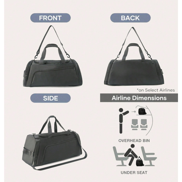 Polyester Portable Sports Travel Duffel Bag