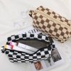 Checkered Makeup Bag