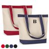 Cotton canvas tote shopping bag