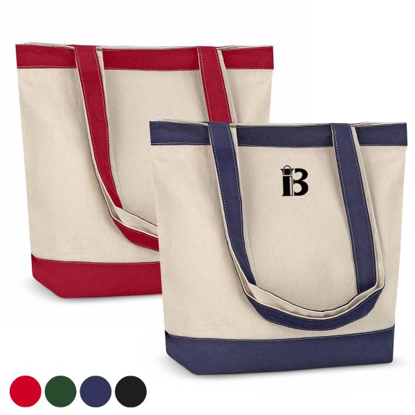 Cotton canvas tote shopping bag