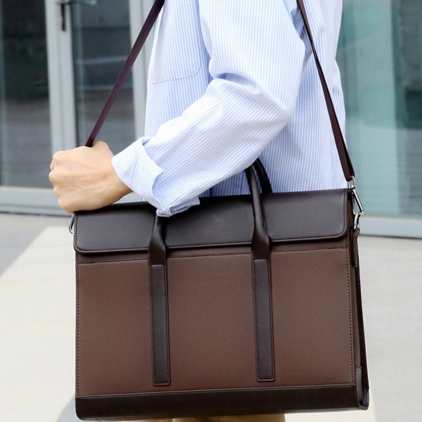 Pu commercial high-capacity messager cross-body bag