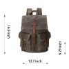 Versatile Canvas and Leather Backpack