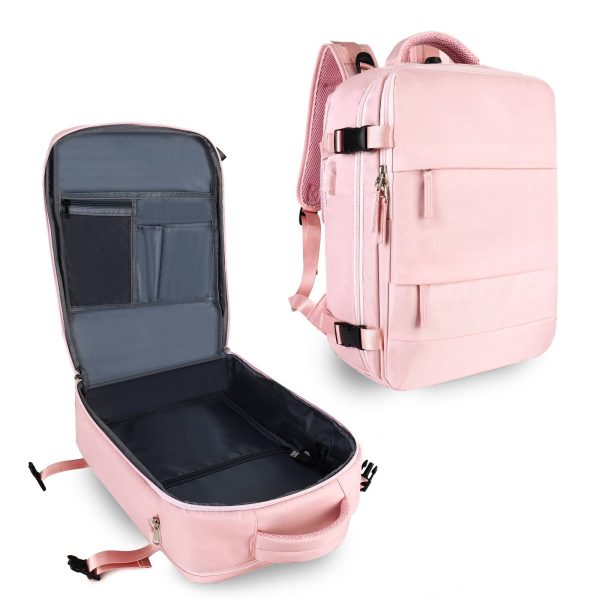 Nylon Travel Laptop Backpack with USB Charging Port