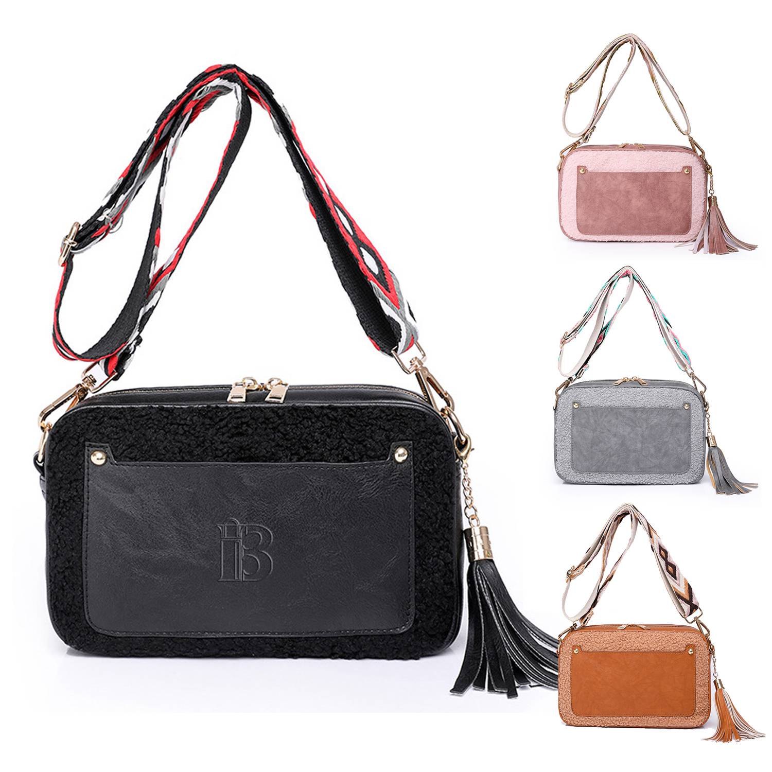One-shouldered crossbody bag for women