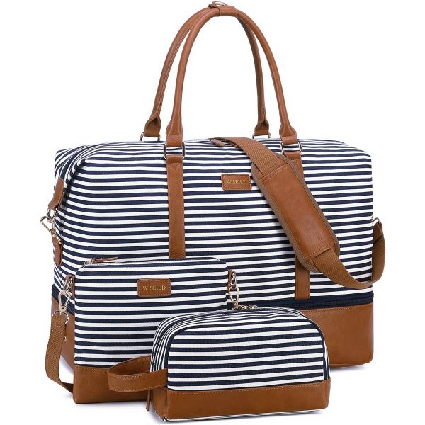 3in1 Polyester Travel Duffle Bag Set with Shoe Compartment
