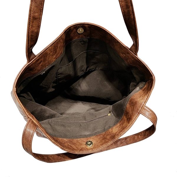 Large PU leather Tote Shoulder Bag