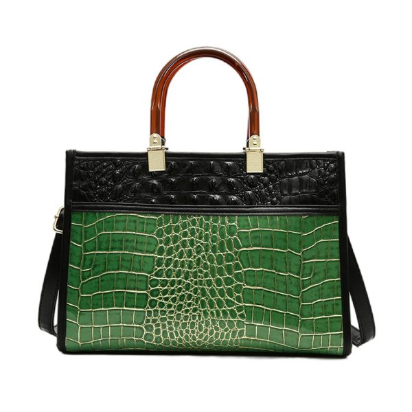 PU Leather Leopard Tote Crossbody Bag