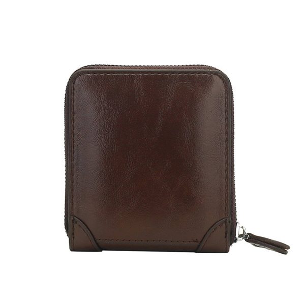 PU Fold Zipper Wallet Purse