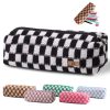 Knitted Plaid Pencil Pouch