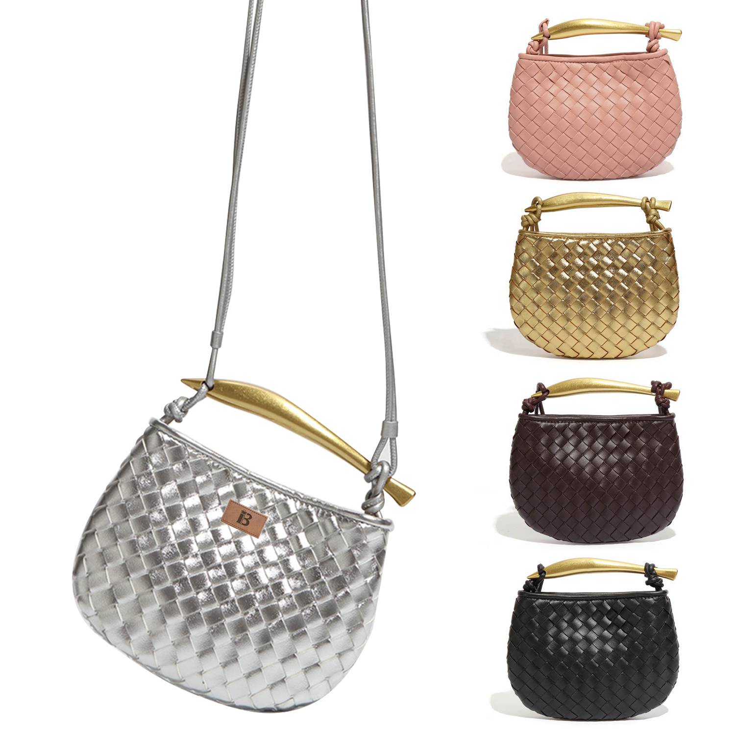 Straw Woven Mini Shoulder Crossbody Bags for Women
