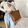 Summer Beach Rattan Tote Bag