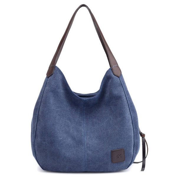 Canvas Women's Multi-pocket Tote Bag
