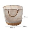 Willow & Canvas Tote Bag Handbag Basket