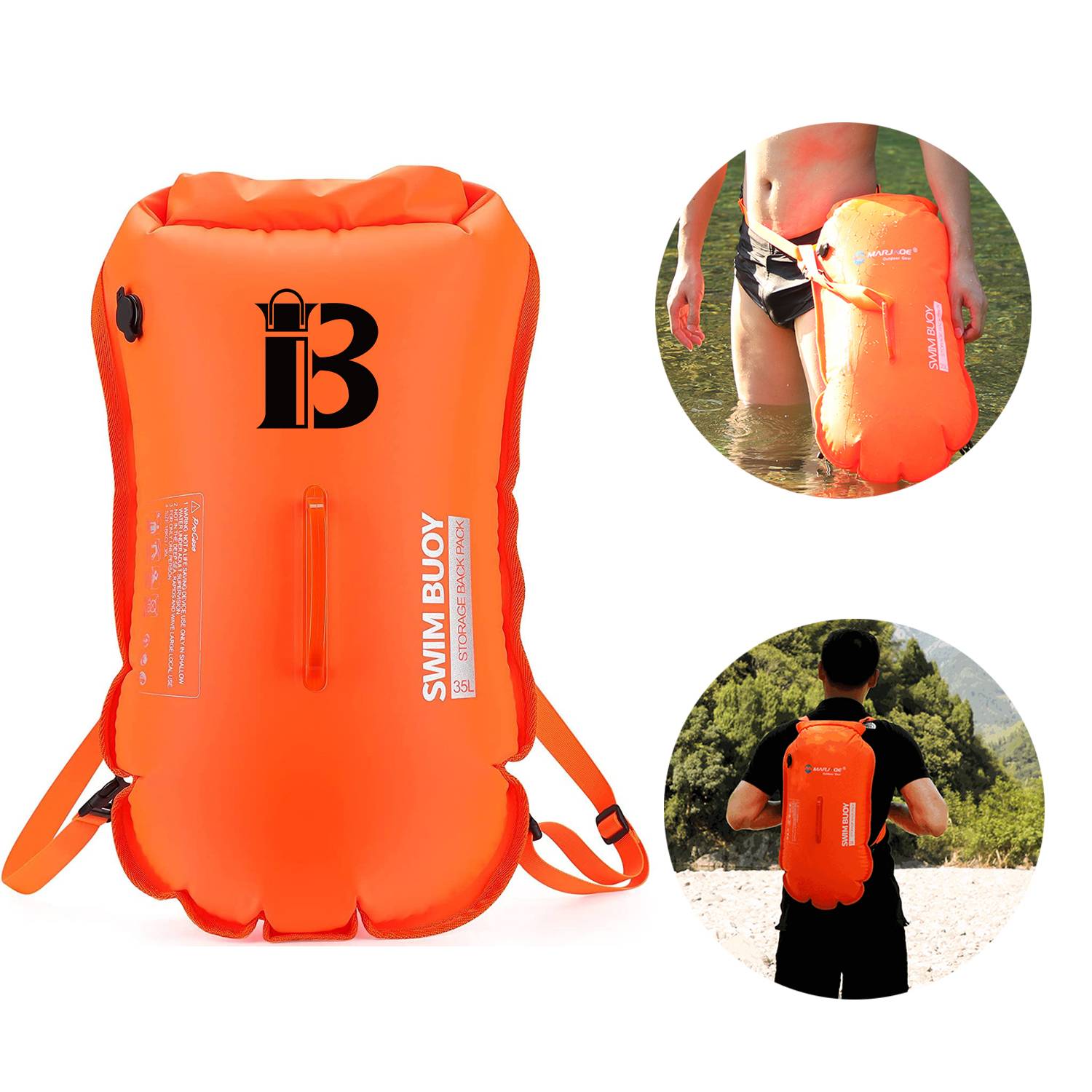 2 in 1 swimming floating buoy and waterproof backpack