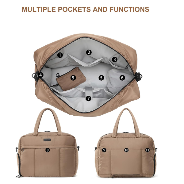 Portable Nylon Duffle Crossbody Bag Handbag