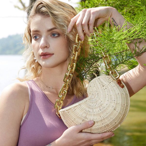 Wood Vintage shoulder tote bag