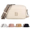 Solid color PU crossbody women's shoulder small square bag