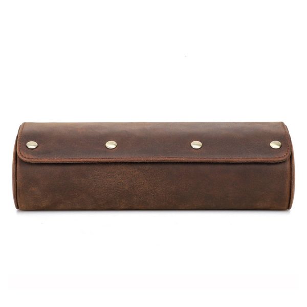Genuine Leather three compartments watch Storage bag