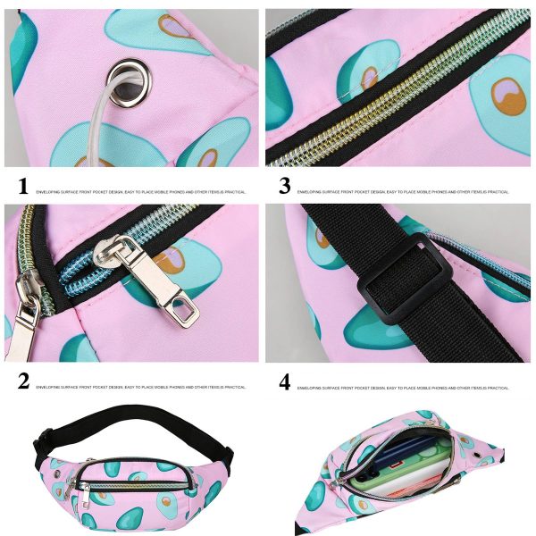 Large Capacity Nylon Crossbody Waist Fanny Pack