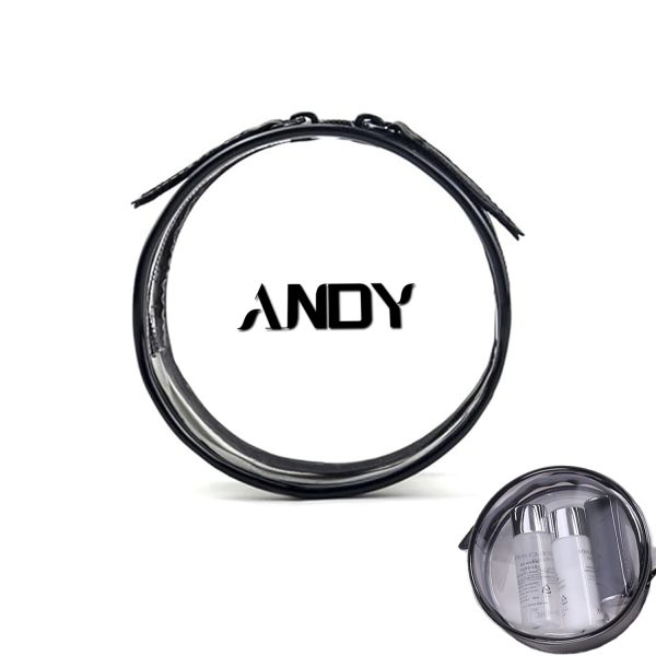 Round Transparent Mini With Zipper Waterproof Travel Bag