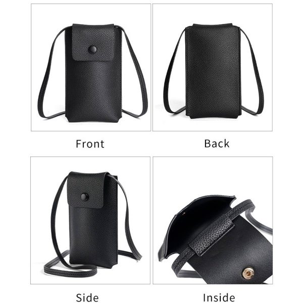 Pu Small Mobile Phone Crossbody Bag
