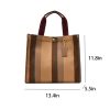 Canvas Tote Bag Vintage Stripe Customized for Women