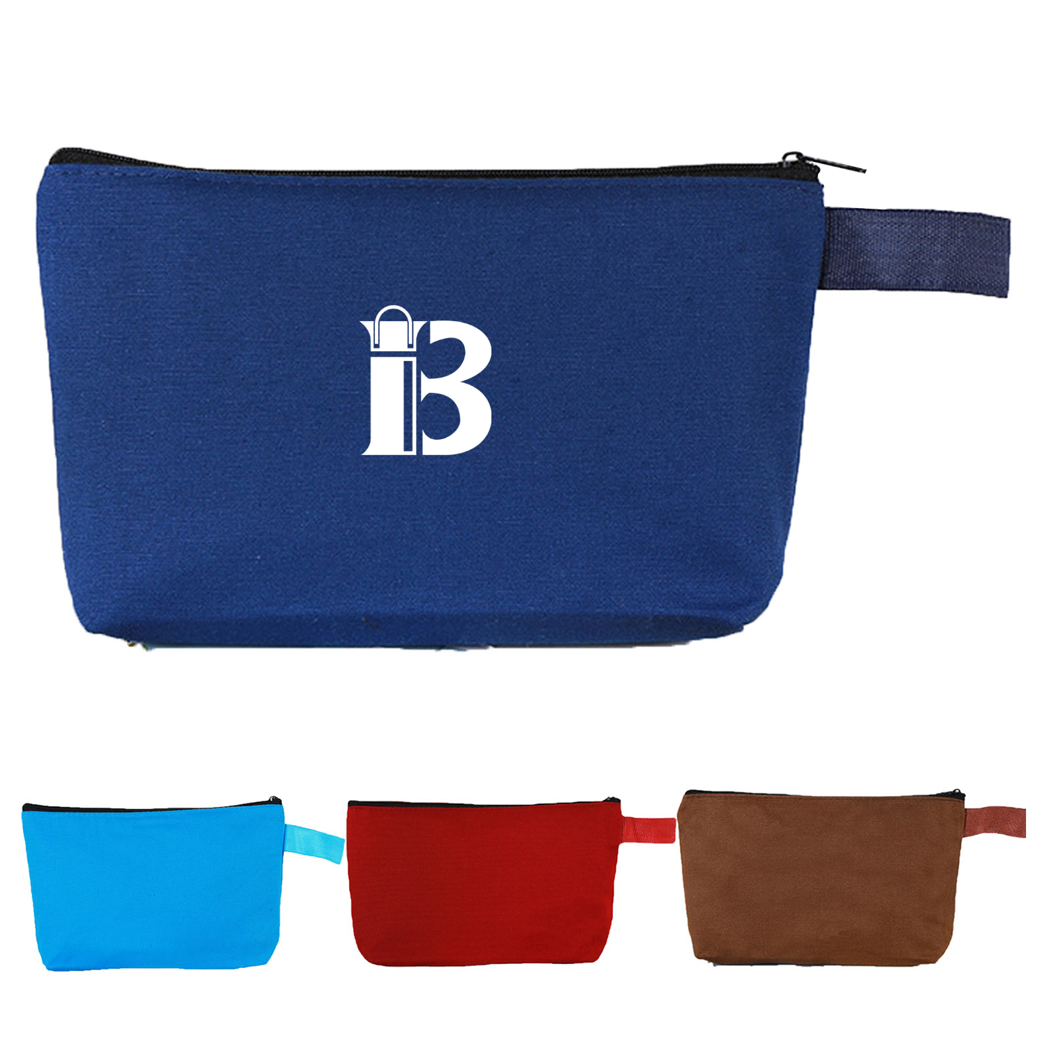 Zipper Canvas Makeup Bag Pouch