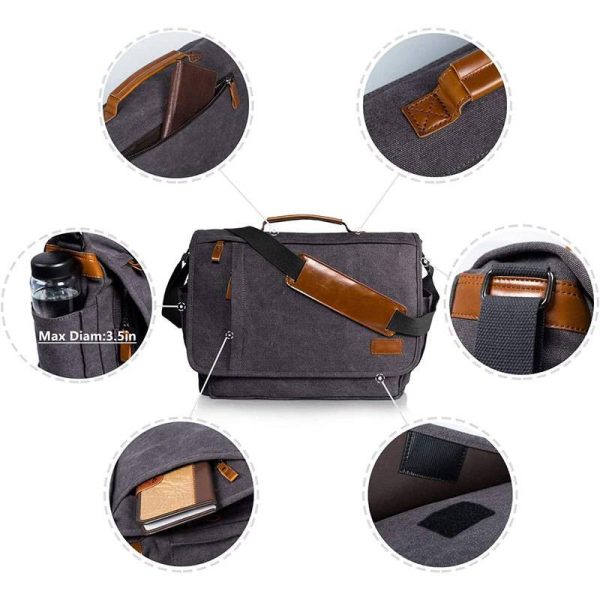 OXford Laptop 17-17.3 Inch ater-resistant Canvas Bag