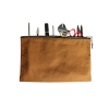 Flat Canvas Utility Pouch with Zipper