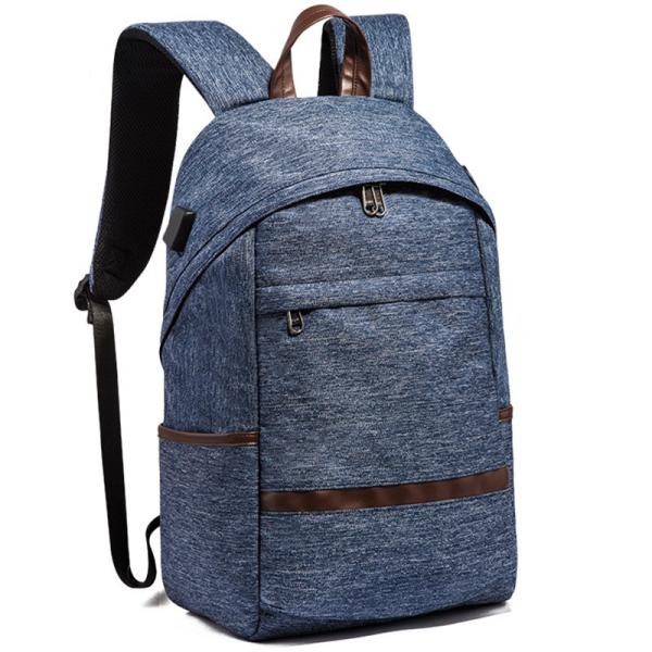 Anti-Theft Lightweight Casual Canvas Laptop Backpack