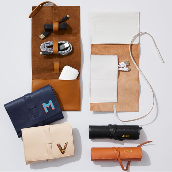 PU Leather Mobile Power Storage Bag