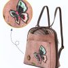 PU Leather Convertible Backpack