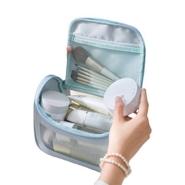 PVC/Pu Leather Clear Cosmetic Travel Bag