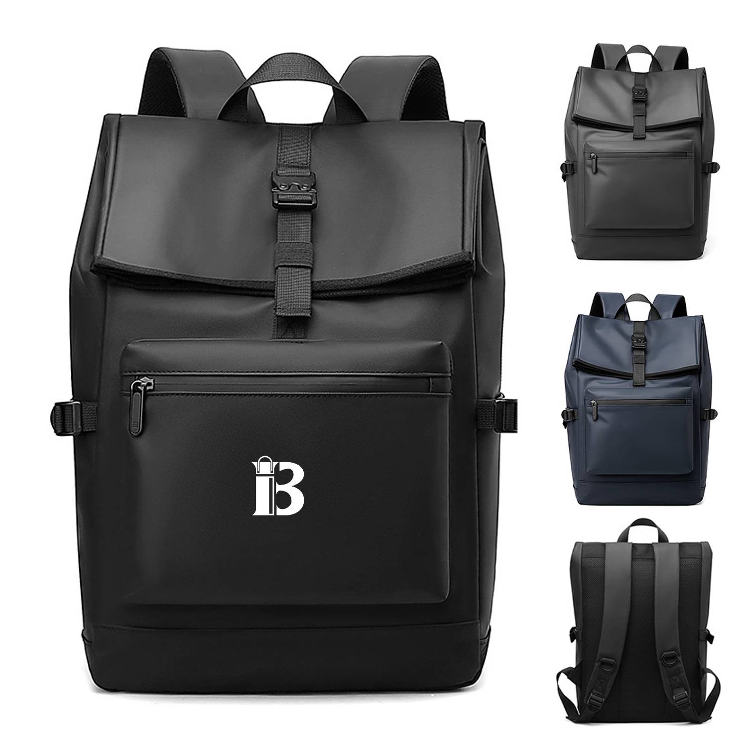 PU Leather Large Capacity Computer Backpack