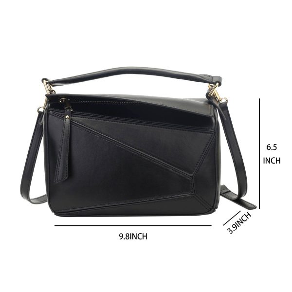 PU Contrast Crossbody Handbags Shoulder Bag For Women