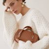 Genuine Leather Simple woven shoulder cross-body bag
