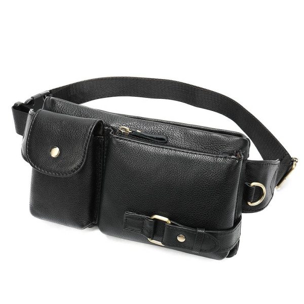 Genuine Leather Waist Fanny Pack
