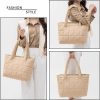 Soft Down Cotton Padded Quilted Bag for Womens