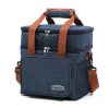 Oxford Double-layer thermal cross-body Insulated lunch bag