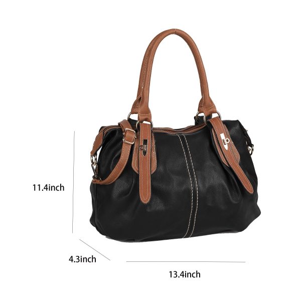 PU leather large Tote Crossbody bag for woman