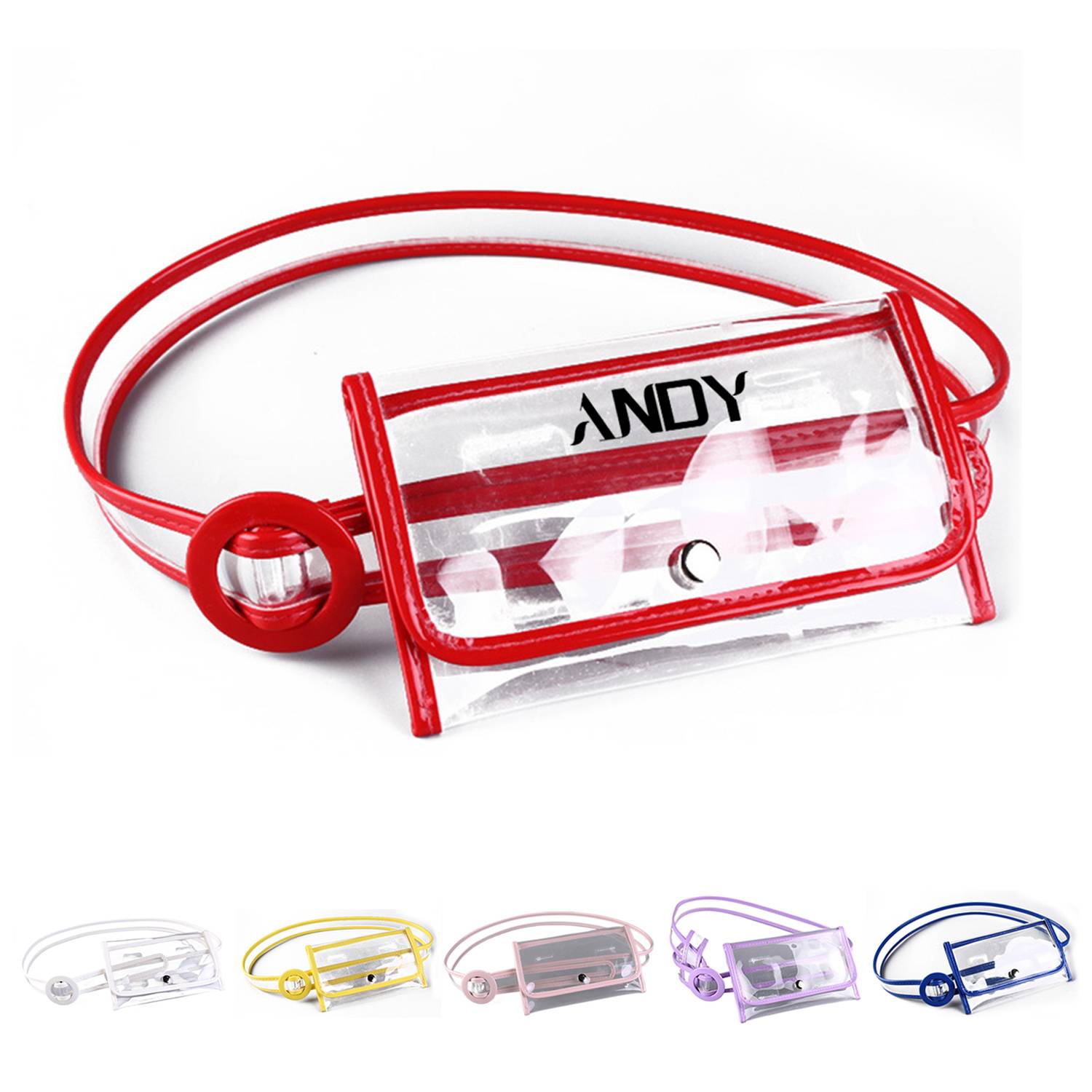 Portable Travel Clear Fanny Belt Pack