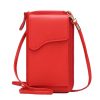 PU Mini buckle mobile phone women's crossbody bag