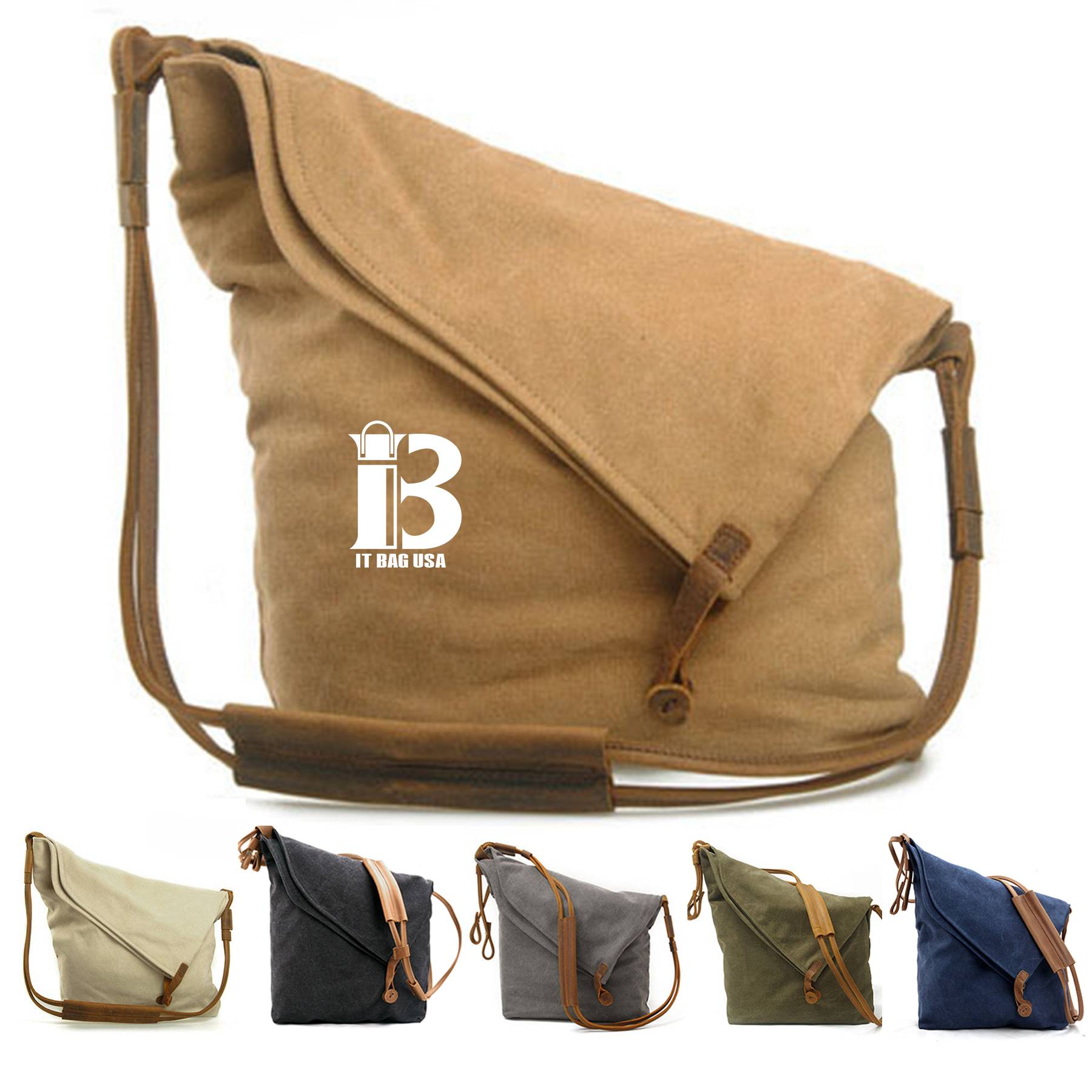 Canvas Foldable cross-body bag