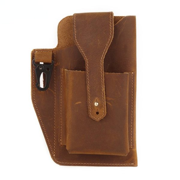 Men's retro multi-function phone Fanny pack