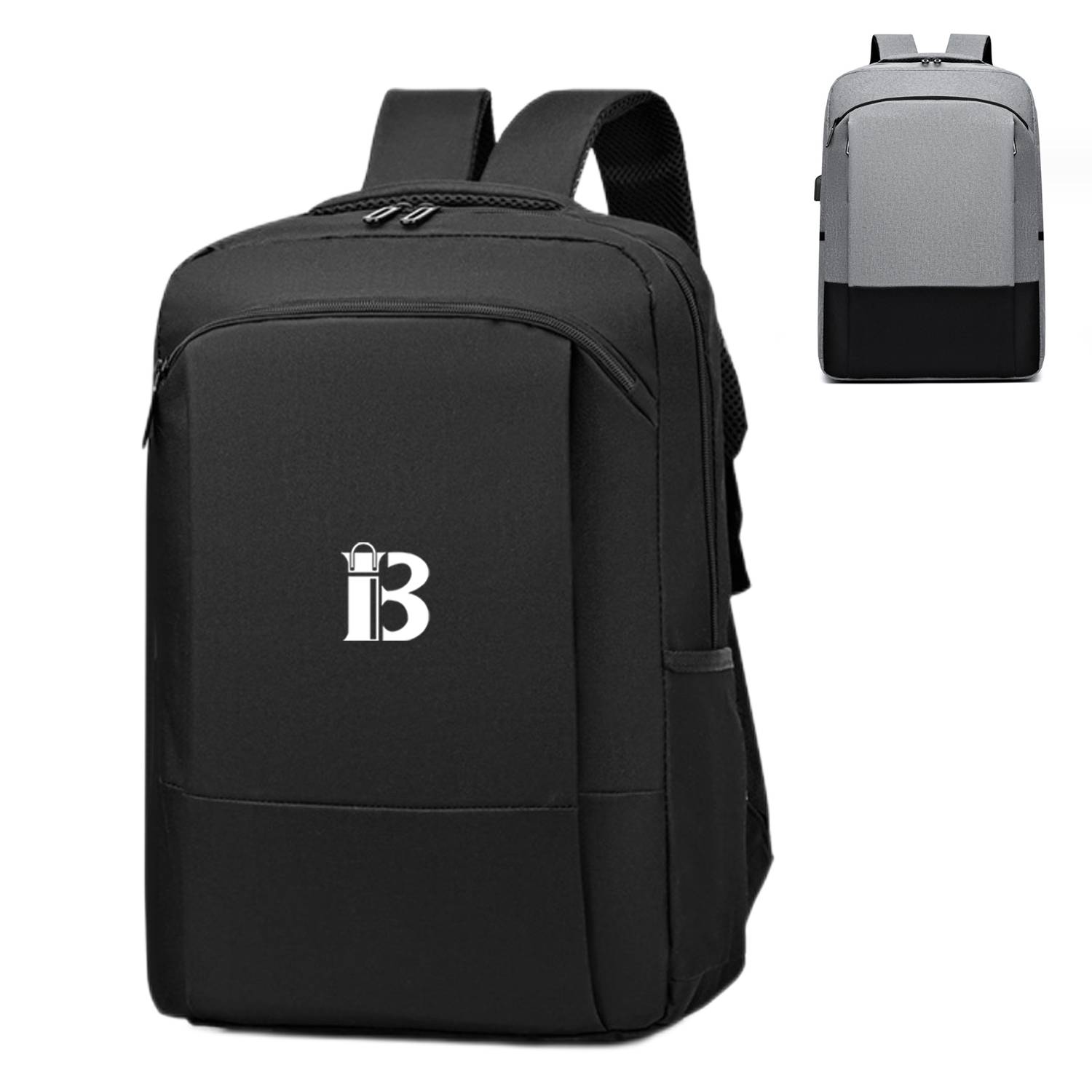 Nylon Travel Computer Backpack With USB Charging Port