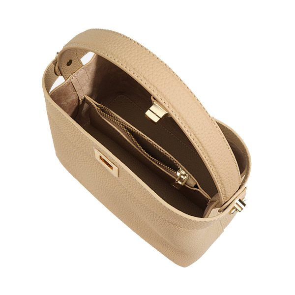 Genuine Leather Women's Bucket Bag