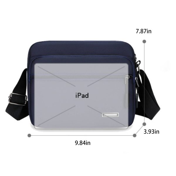 Fashionable Multi-layer Single Shoulder Nylon Crossbody Bag